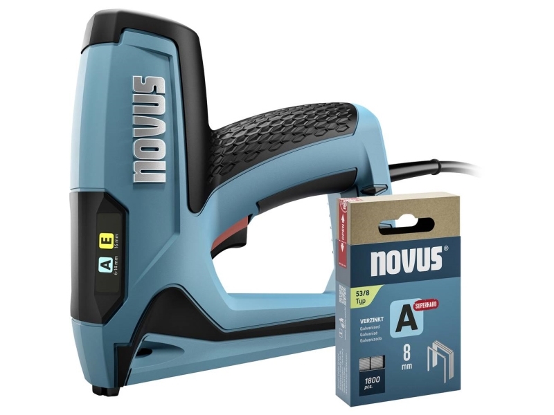 Novus Tools 031-0371 Elektrisk Hæftemaskine Klammer-Type Type 53 Klammer-Længde 6 - 14 Mm