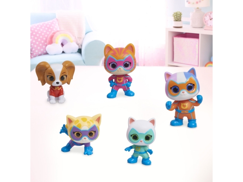 Disney Junior - Super Kitties Figur Sæt 5-pak 7,5 Cm