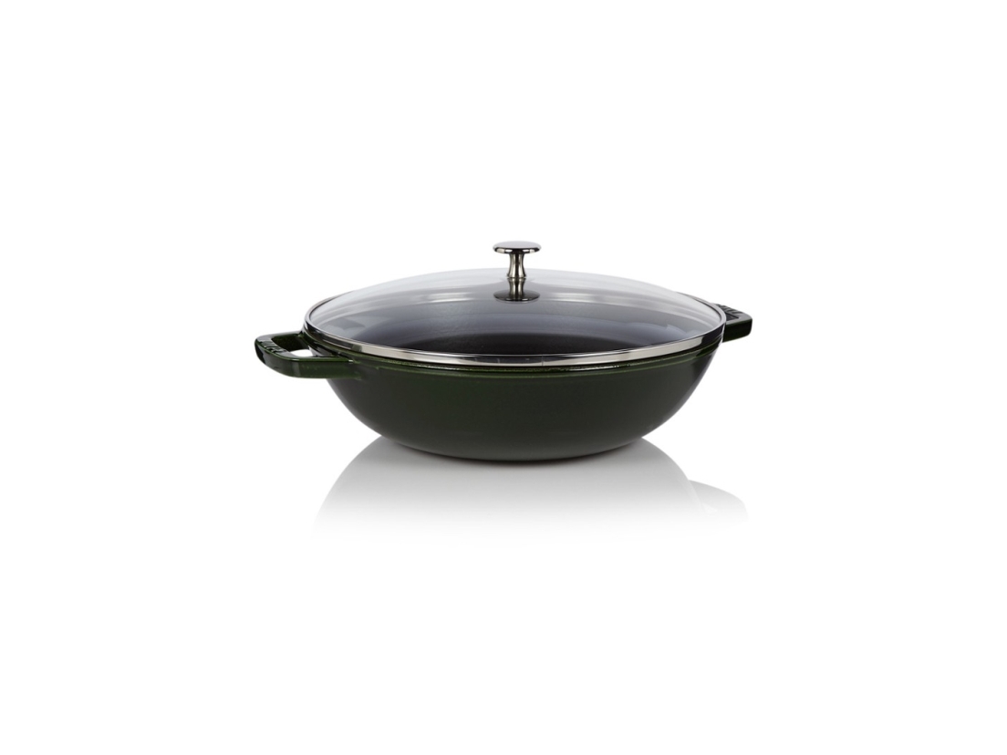 STAUB 40511-344-0 Wok, rund, 30 cm, Schwarz (40511-344-0) | Köksutrustning - Grytor & pannor - Wok | GameStuff