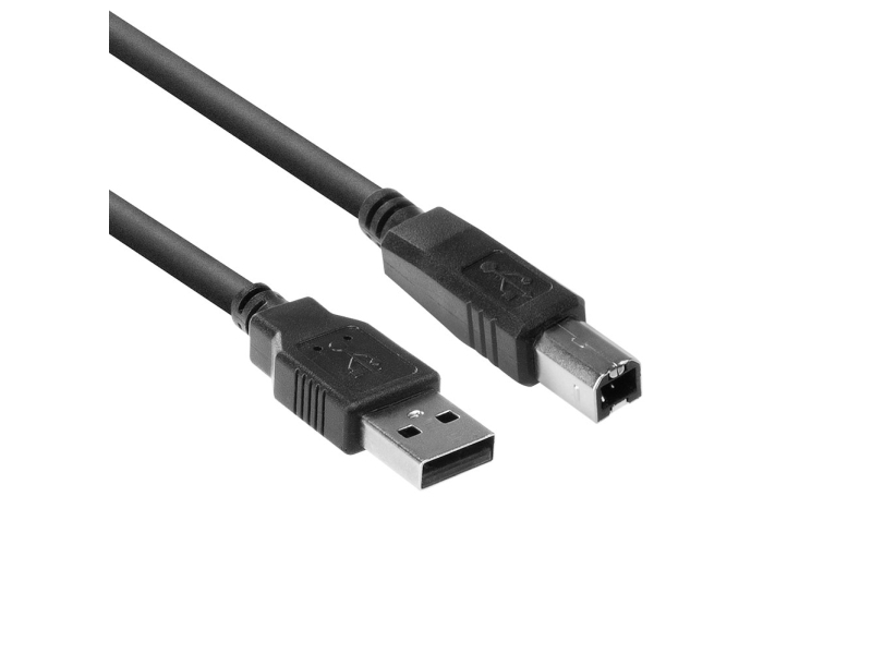 Intronics - Usb Cable - 4 Pin Usb Type A (M) - 4 Pin Usb Type B (M) - 3 M - Black
