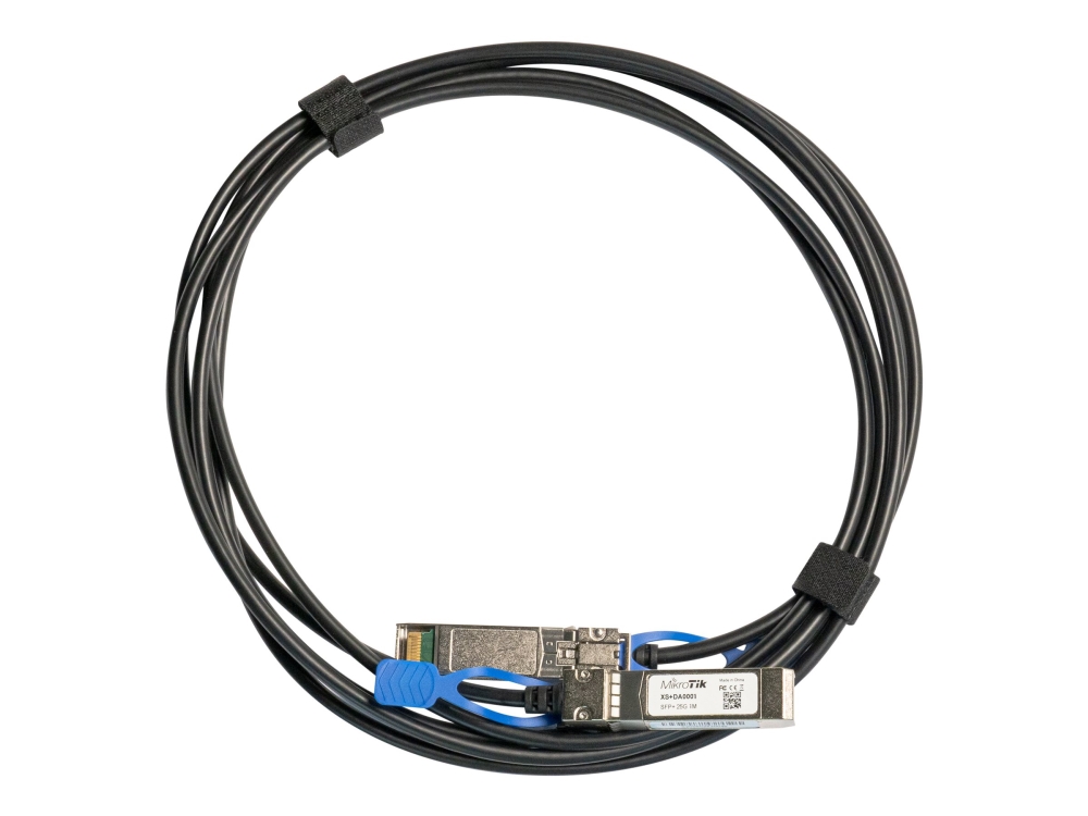 Mikrotik - 25Gbase-Kabel Til Direkte Påsætning - Sfp28 Til Sfp28 - 1 M - For Mikrotik Crs354 Cloud Core Router Ccr2004 Cloud Smart Switch Css610