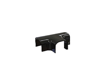 T75-S T-stykke - 78x58 mm, Sort RAL 9005 | Ventilation & Klimat - Värmepumpar - Tillbehör till värmepumpar | GameStuff