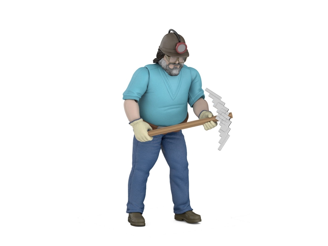 Minecraft Movie Steve & Minecart