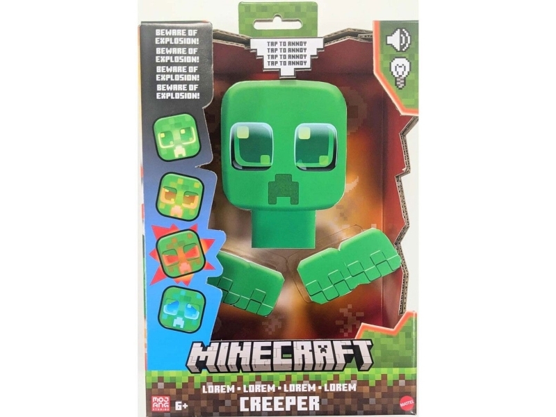 Mattel MINECRAFT interaktyvi figūrėlė – My Pet Creeper (JGX49)