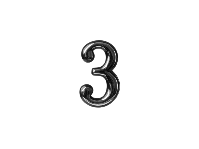 Okko Door Number Cr 3 Plastm