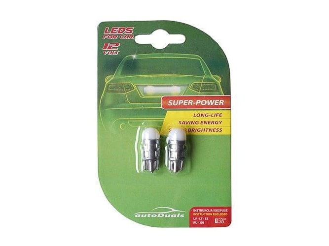T-Way Autoduals 5630 Smd-Led T10 Canbus Light Bulb White 2Pcs