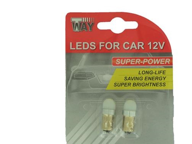 T-Way Car Bulb Led. T4w Ba9s White. 2Pcs