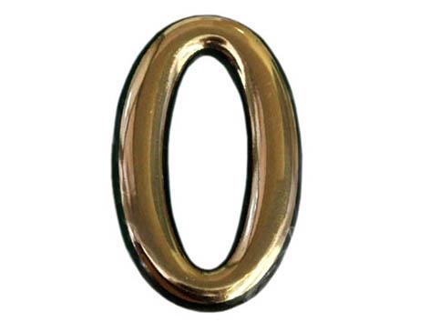 Okko Door Number Gold 0 Plastm