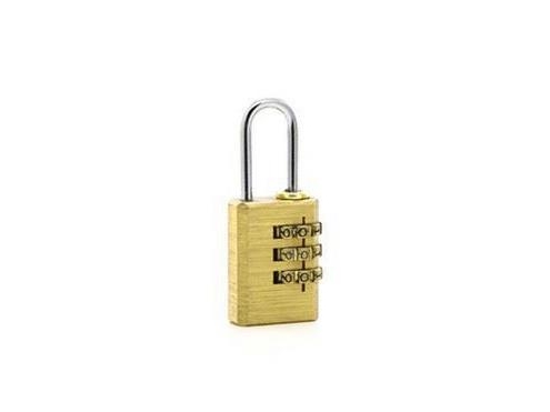 Okko Coded Hanging Padlock Brass Bc213 12/14