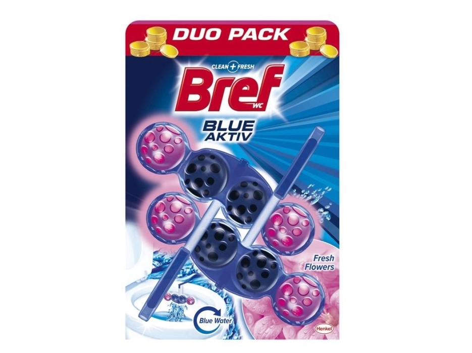 BREF WC-rens BREF Blue Aktiv Fresh Flowers ??2x50g