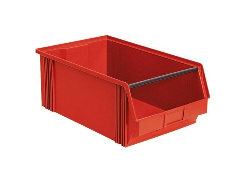 BRB Lagertechnik 974201 Opbevaringskasser Levnedsmiddelegnet (B x H x T) 300 x 200 x 510 mm Rød 6 stk