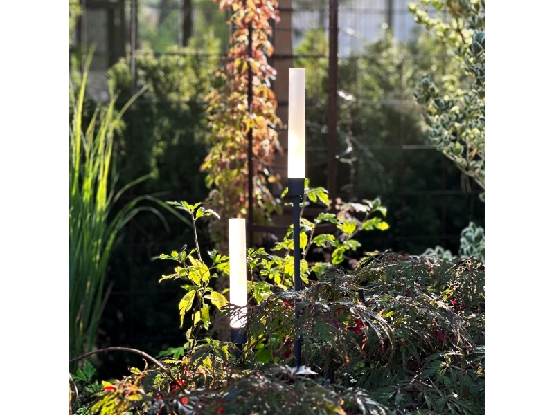 Frost Light pylväs 126 + 91 cm 2-pack Harmaa
