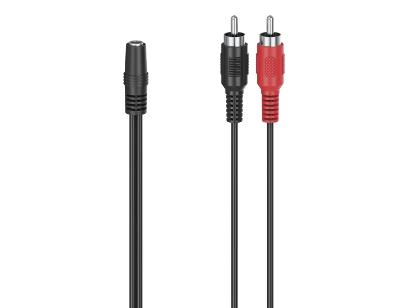 Hama 00305040, 3.5Mm, Hunstik, 2 X Rca, Hanstik, Sort