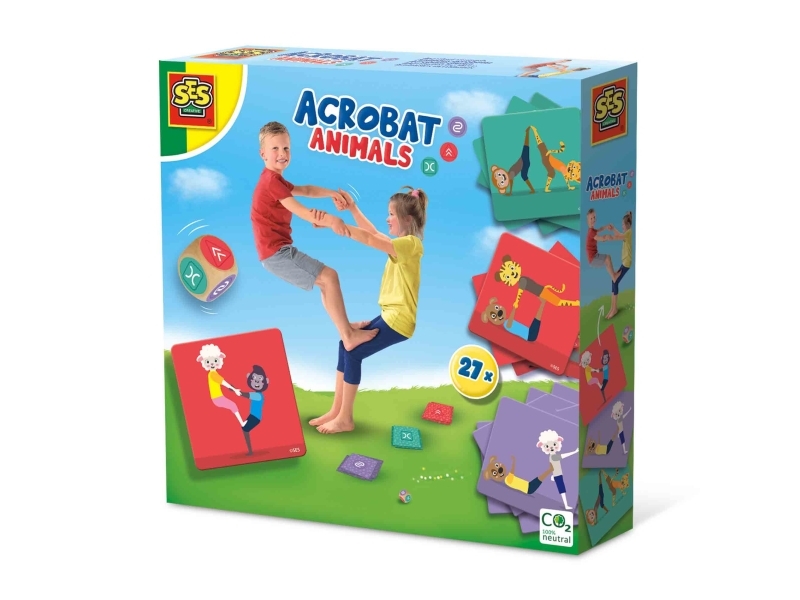 SES Creative Acrobat animals, Kortspel, Finmotorik (fingerfärdighet), 5 År | Leksaker - Spel | GameStuff