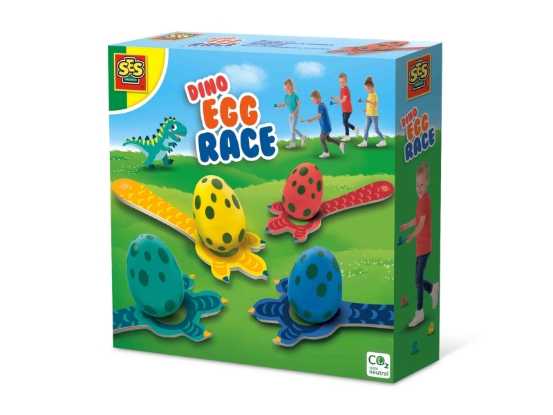 SES Creative Dino egg race, Balansspel, 3 År | Leksaker - För dom minsta | GameStuff