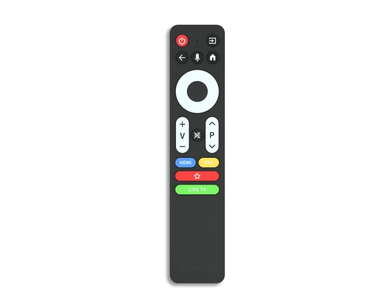 Thomson Simple Remote, TV, Bluetooth, Tryk på knapper, Sort, Flerfarvet billede