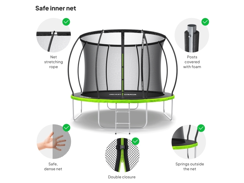 Jump Pro Premium med indvendigt net 10FT 312 cm