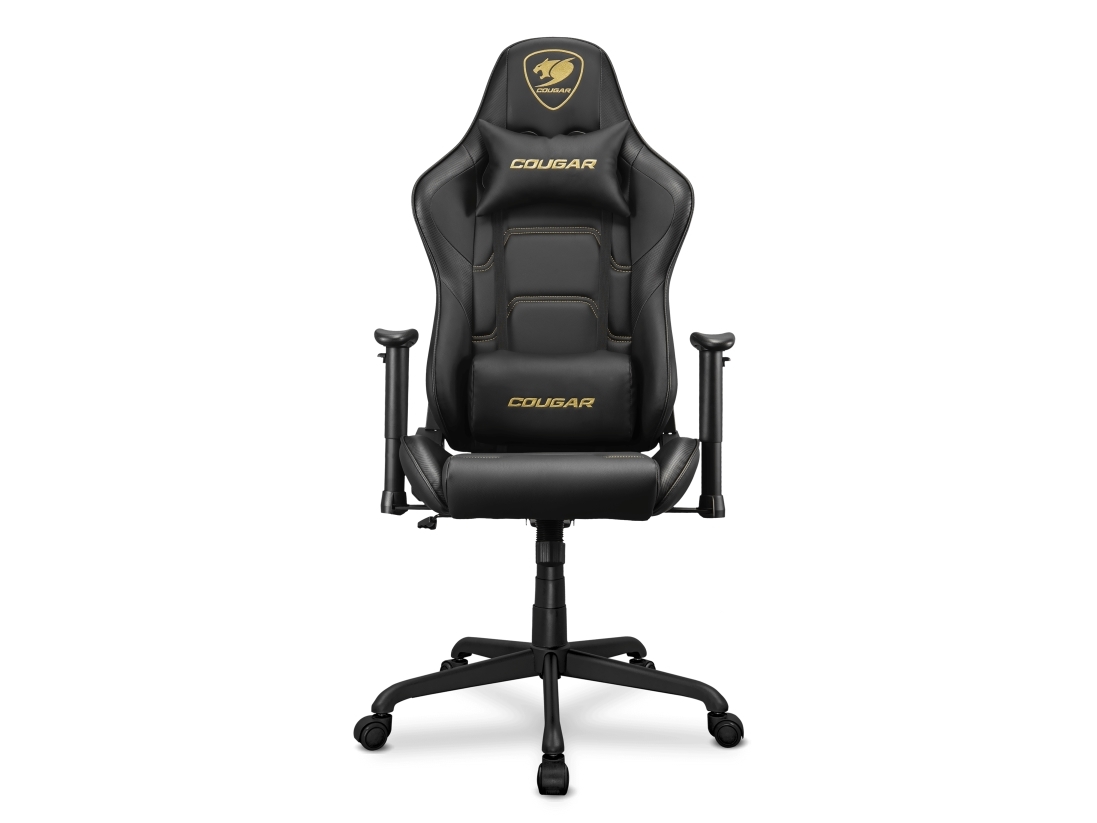Cougar Gaming-Stuhl Armor Elite Royal, Schwarz, Pc-Gamingstuhl, 120 Kg, Gepolsterter Sitz, Gepolsterte Rückenlehne, Schwarz, Stahl