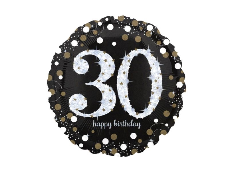 Folieballong 30 år Sparkling | Skola & Hobby - Festdekorera - Ballonger | GameStuff