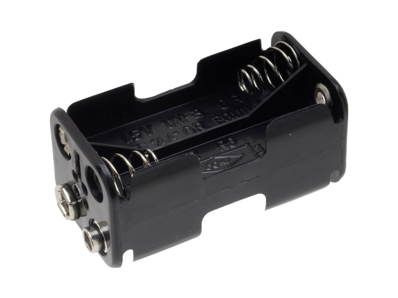 Tru Components Bh-343-2B Batteriehalter 4 R6 (Aa) Druckknopfanschluss