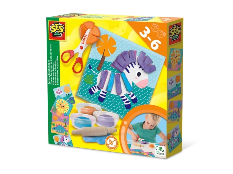 SES Creative 14640, Legesæt med modellervoks, Flerfarvet, Barn, 9 stk, Dreng/Pige, 3 farver