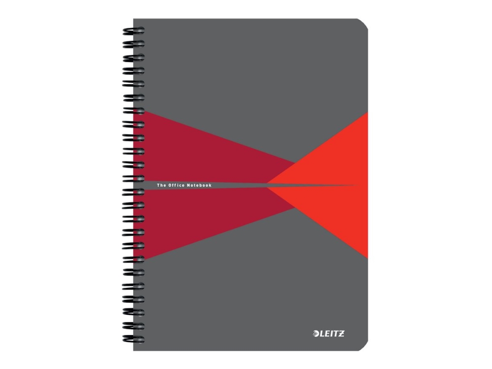 Leitz Office muistilappu A5 viivoitettu, lankasidottu, PP-kansi punainen - (5 kpl)