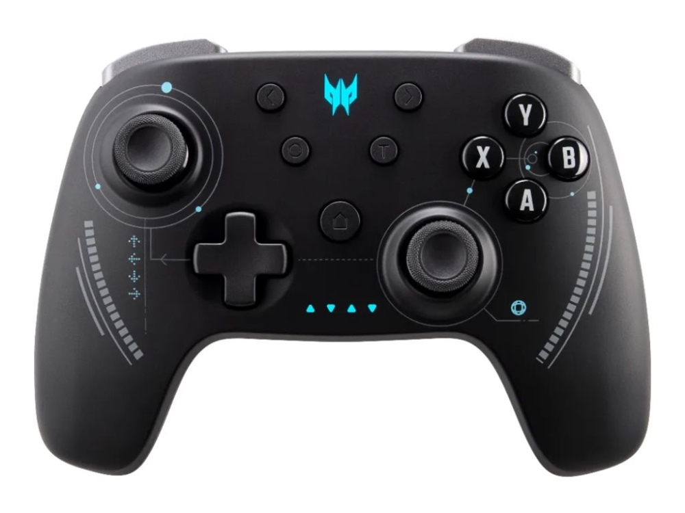 Acer Predator Pgr300 - Retail Pack - Gamepad - 16 Knapper - Trådløs - 2.4 Ghz/Bluetooth - Sort - For Android, Pc, Nintendo Switch, Ios