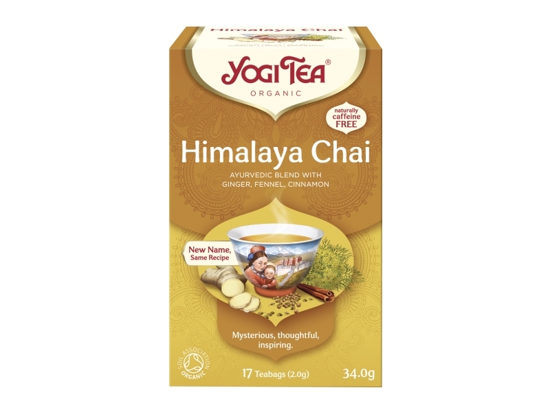 Himalaya krydret te, Yogi Tea, økologisk, 17 pakker