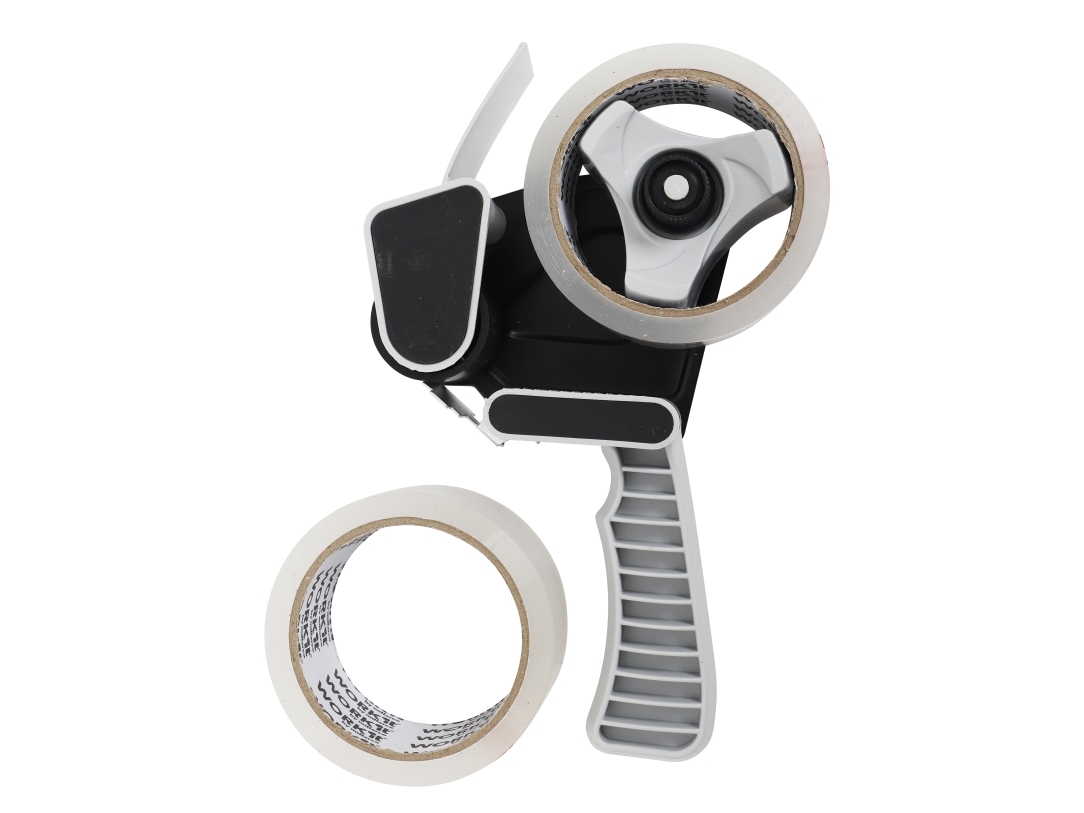 Home it Work® tapedispenser med 2 ruller tape 48 mm x 50 meter | Färg & Tillbehör - Täckmaterial - Maskeringstejp | GameStuff