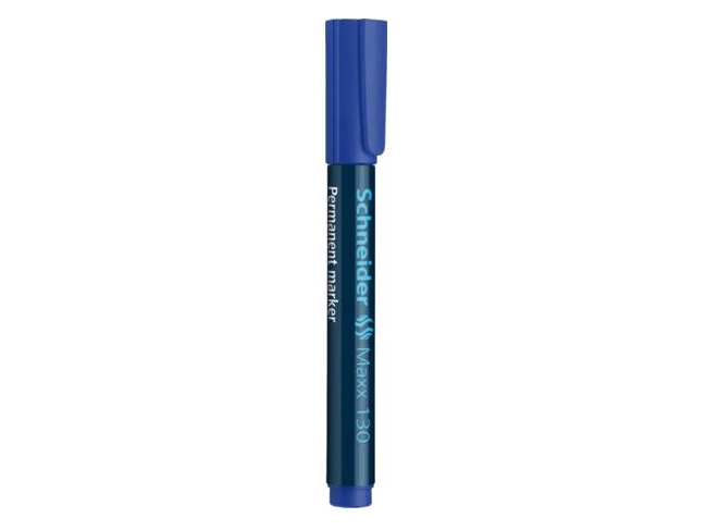 Schneider Schreibgeräte Maxx 130, Blau, Rundspitze, Schwarz, Blau, 1 Mm, 3 Mm, Karton, Papier, Kunststoff, Holz
