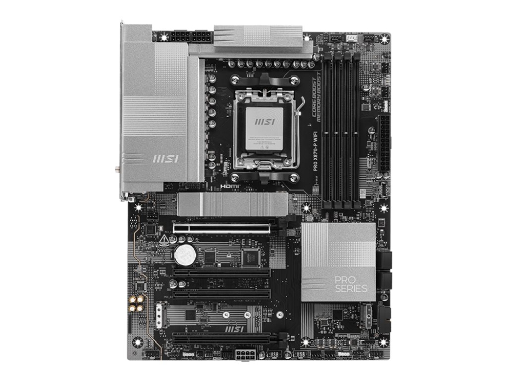 Msi Pro X870-P Wifi - Bundkort - Atx - Socket Am5 - Amd X870 Chipset - Wi-Fi 7, 5 Gigabit Ethernet, Bluetooth - Onboard Grafik (Cpu Påkrævet) - Hd Au