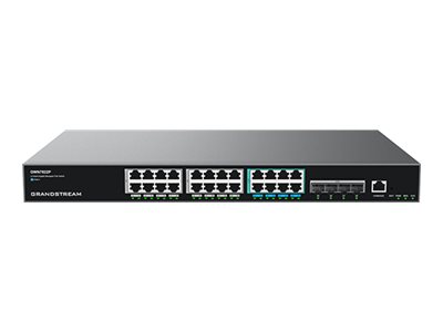 Grandstream GWN7820 Series GWN7822P - Switch - L3 - Administrerad - 16 x 10/100/1000 (PoE+) + 8 x 2.5G (PoE+) + 4 x 10 Gigabit SFP+ - skrivbordsmodell, rackmonterbar - PoE++ (360 W) | Datortillbehör - Nätverk - Switchar | GameStuff