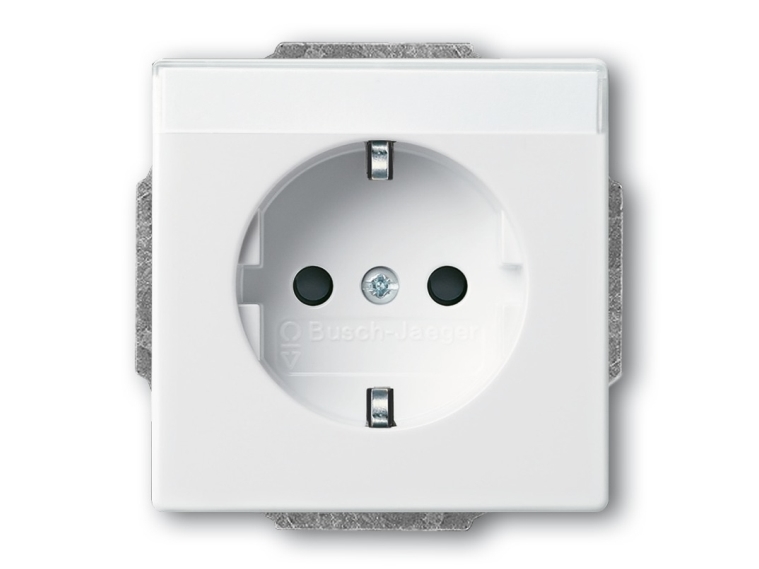 Busch-Jaeger 4011395996256, Typ F, 2P+E, Weiß, 250 V, 16 A