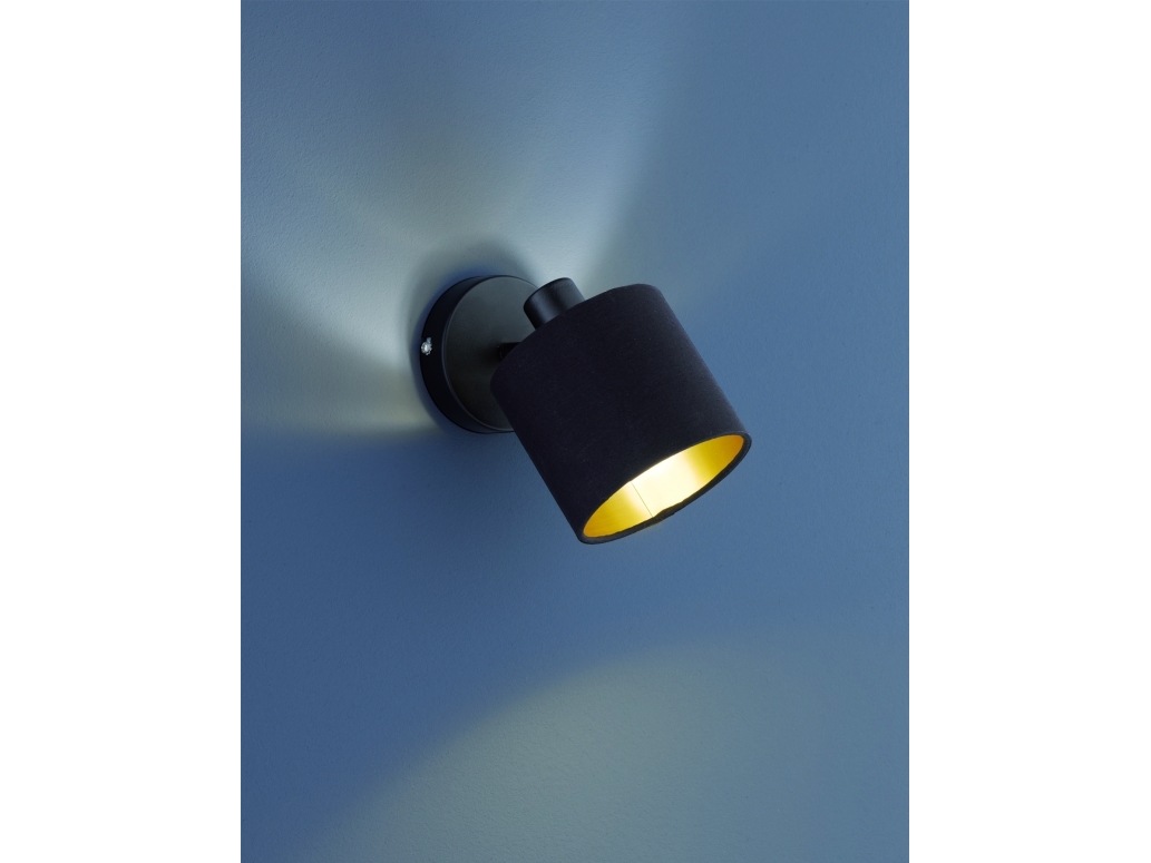TRIO TOMMY, Utanpåliggande spotlight, E14, 1 lampor, LED, 230 V, Svart | Belysning - Inomhusbelysning - Inbyggd spotlight | GameStuff