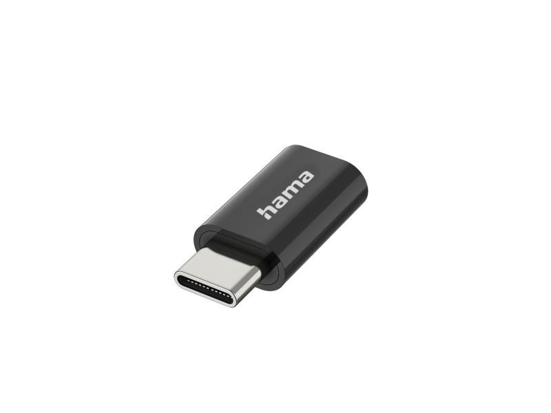Hama 00300095, Usb Typ-C, Micro-Usb B, Männlich, Schwarz