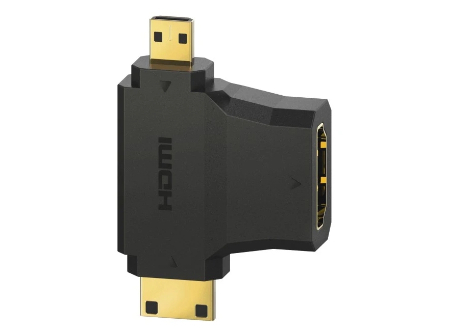 Hama 00305020, Hdmi Type A (Standard), Hdmi Type C/Hdmi Type D, 3D, 10,2 Gbit/Sek., Audio Return Channel (Arc), Sort