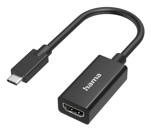 Hama 00300087, Usb Type-C, Hdmi, Hanstik, Hunstik, Lige, Lige