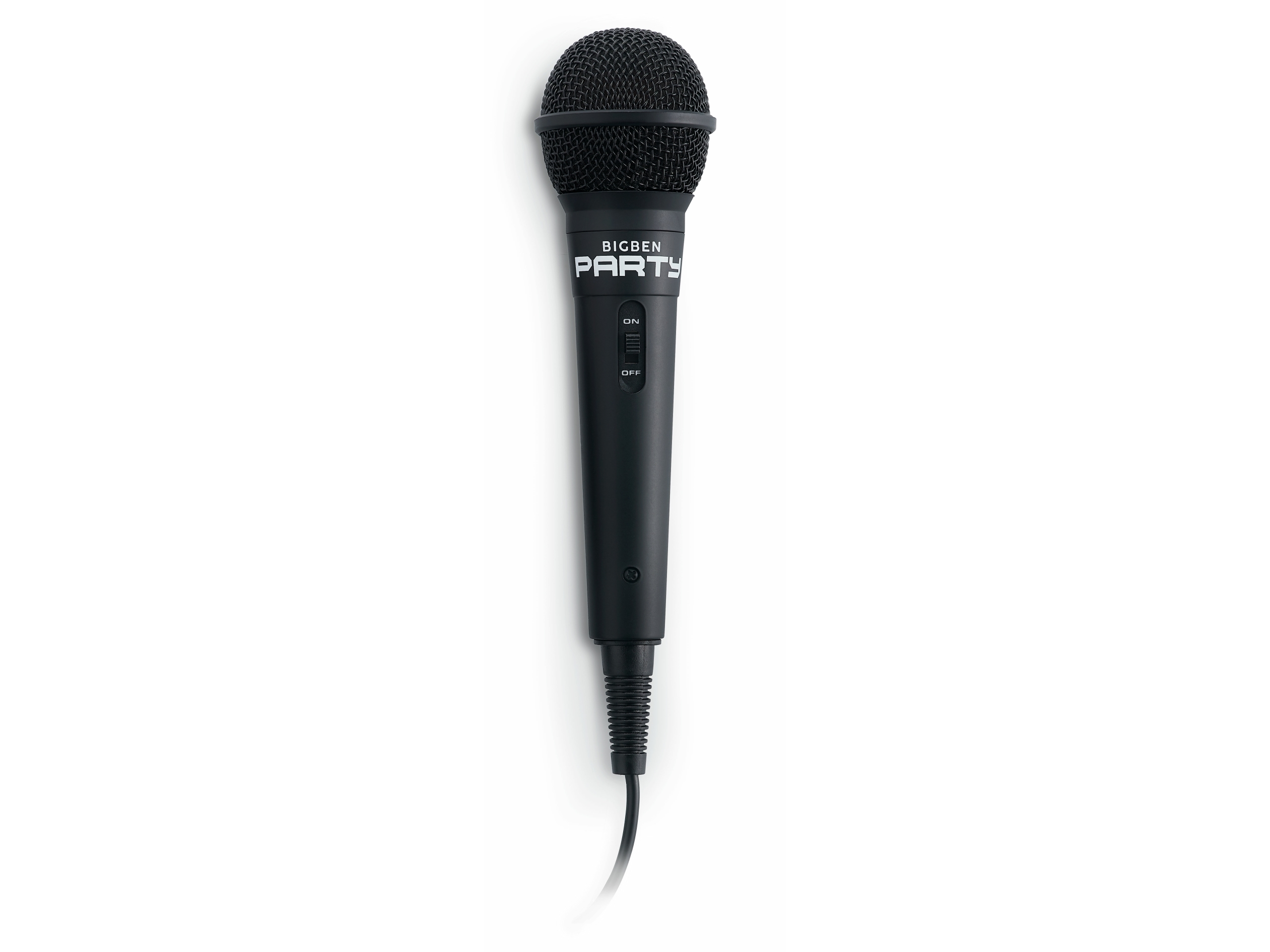 Bigben Interactive Partymic, Karaoke Mikrofon, 60 - 14000 Hz, Ledningsført, 6.35 Mm (1/4"), Sort, 4 M