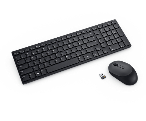 Dell Pro Compact Silent Km555 - Sæt Med Mus Og Tastatur - Trådløs