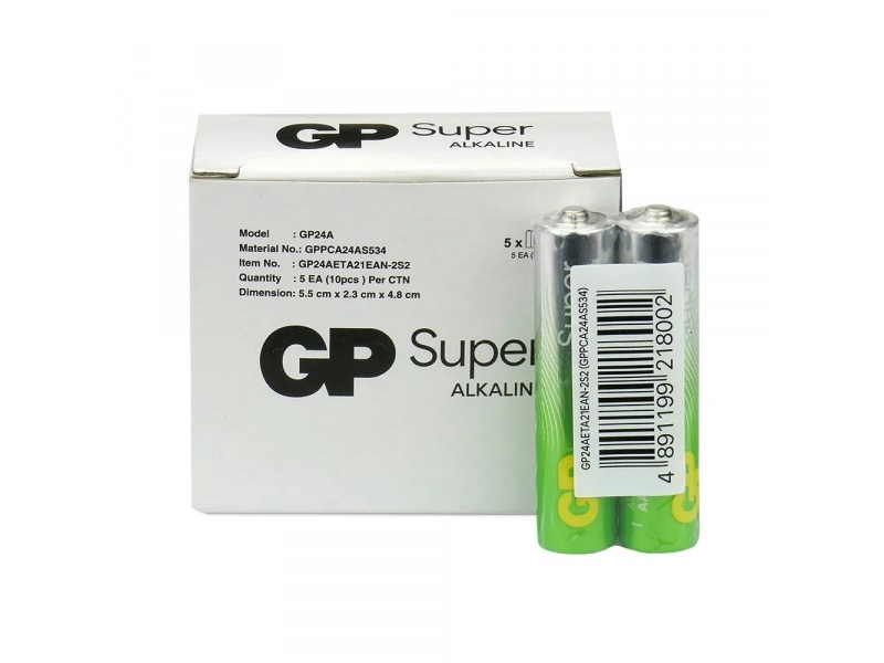 Alkalibatterie Aaa/Lr03 Gp Recyko Super Alkaline G-Tech - 10 Stück