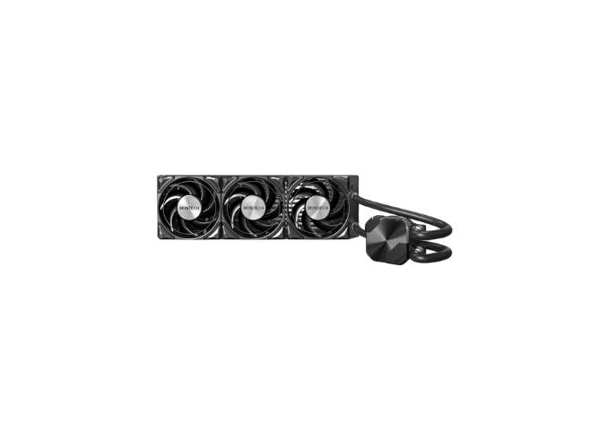 Ven Cpu Ref Liquida Montech Hyperflow S360 B 3Vent 120Mm/Intel-Amd/Argb/Schwarz Hyperflow Silent 360 Schwarz