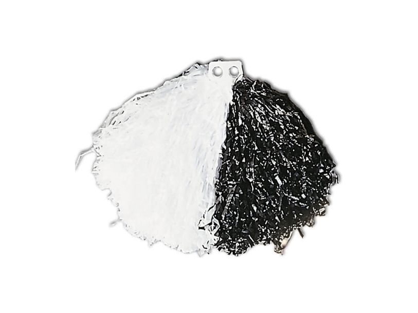 Schwarzer Und Weißer Pompon