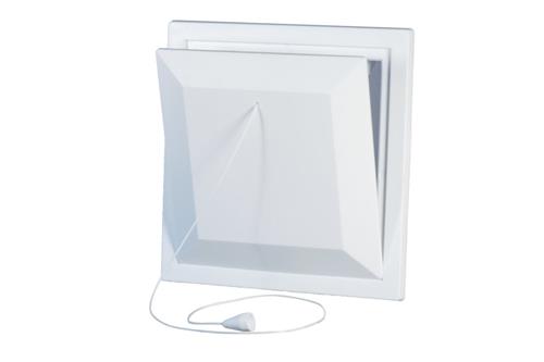 Duka klaffventil typ 111 - PVC, Vit, 150X150 mm, Utan konstant grundventilation | Ventilation & Klimat - Ventilationstillbehör - Ventil | GameStuff