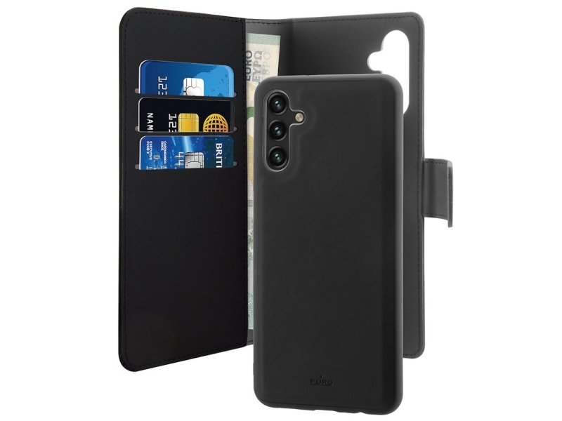 Puro Wallet Detachable, Tegnebogsetui, Samsung, Galaxy A13 5G, 16,5 Cm (6.5"), Sort