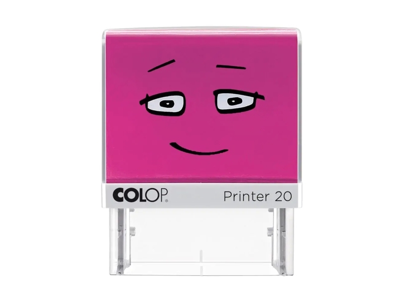 Colop 164827, Självpåfyllande, Meddelandestämpel, 38 x 14 mm, Rosa, 1 styck, REACH | Kontorsmaterial - Stämpel - Standard stämpel | GameStuff
