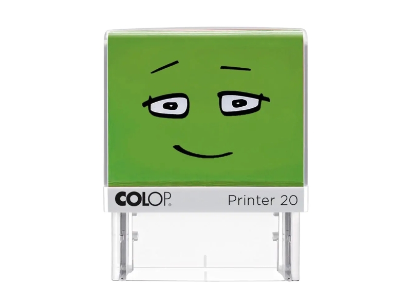 Colop 164820, Självpåfyllande, Meddelandestämpel, 38 x 14 mm, Grön, 1 styck, REACH | Kontorsmaterial - Stämpel - Standard stämpel | GameStuff