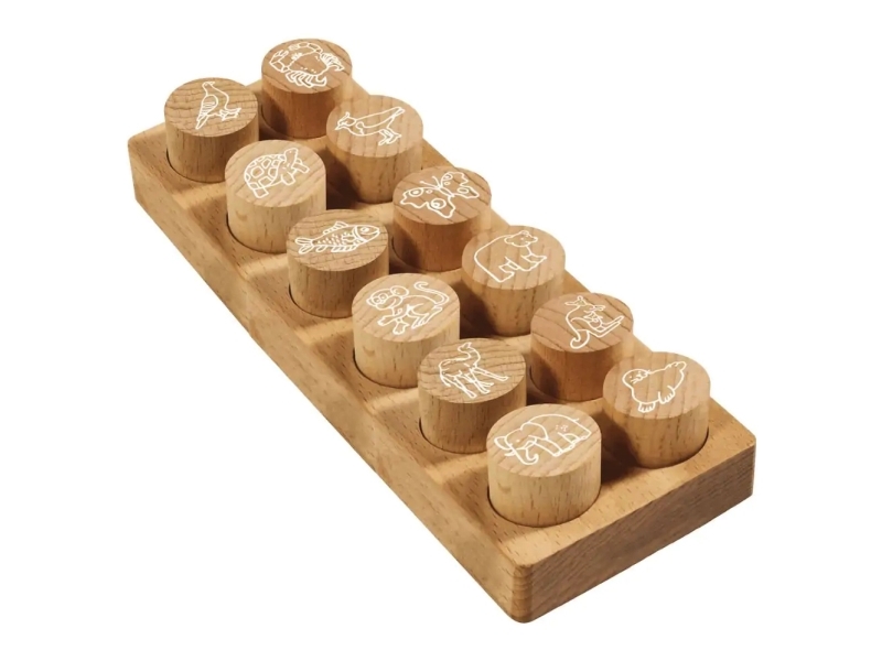 Colop 165224, Pyöreä, Kumi, Puu, Puu, 3 cm