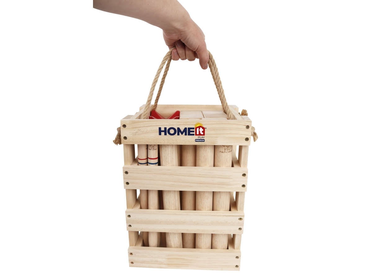 HOME It® Play Premium kongespil/Kubb i gummitræ