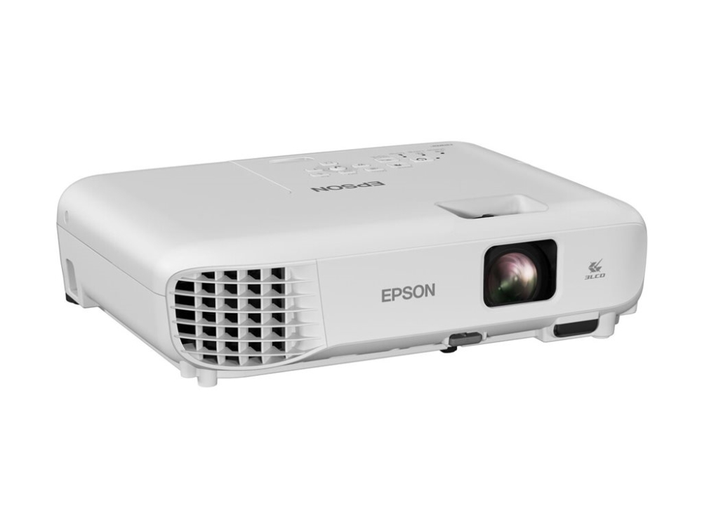 Epson EB-W53 - 3 LCD-projektor - portabel - 4000 lumen (hvit) - 4000 lumen (farge) - WXGA (1280 x 800) - 16:10 - hvit