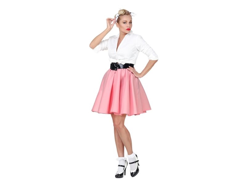 Pink 50Er Nederdel